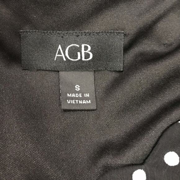 NWT AGB Pok A Dot Floral V-Neck Long Sleeve Blouse S - Picture 3 of 6